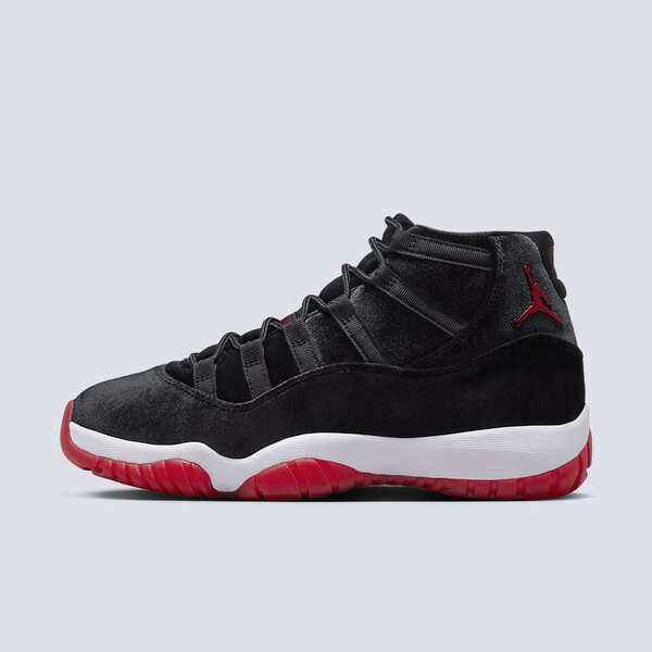 The Air Jordan 11 Bred Velvet brings a classy velvet look into play